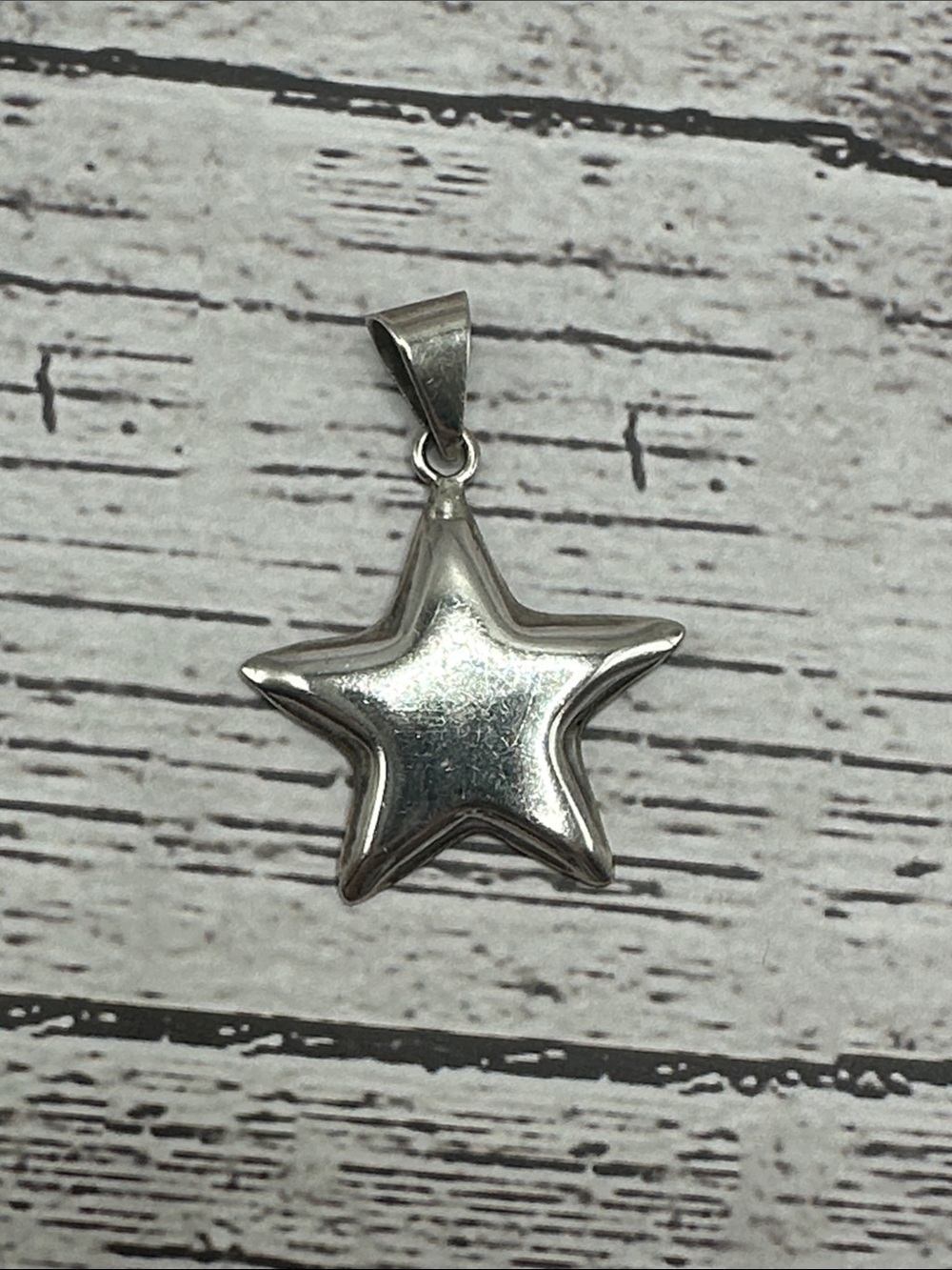 Sterling Silver Star Pendant Necklace - Silver Star